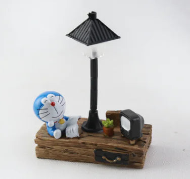 Resin Street Lamp, Doreamon LED Night Light Decor