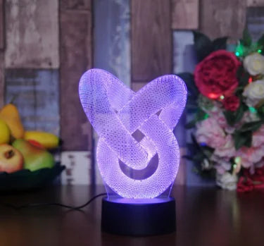 Touch Control 3D Colorful LED Night Light Decor
