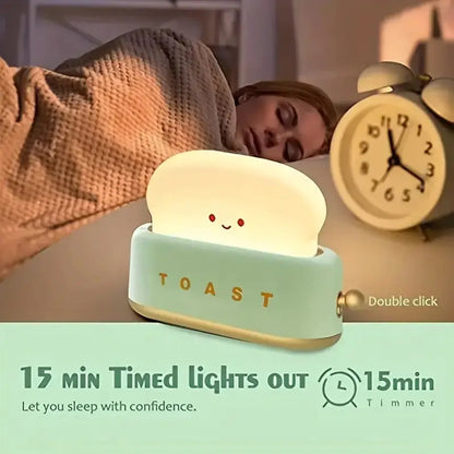 Creative LED Bread Machine Night Light with USB Charging