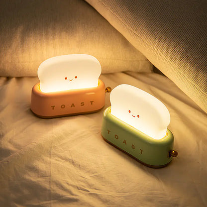 Creative LED Bread Machine Night Light with USB Charging
