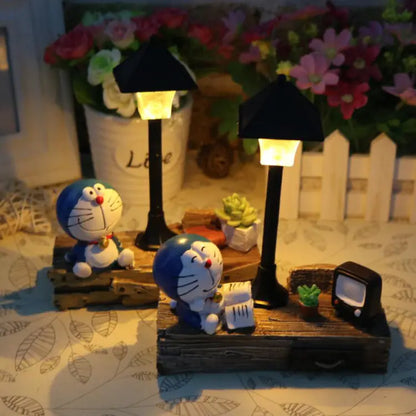 Resin Street Lamp, Doreamon LED Night Light Decor
