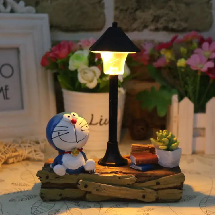 Resin Street Lamp, Doreamon LED Night Light Decor