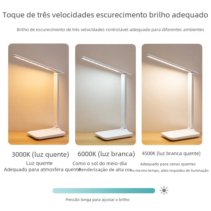 Foldable LED Desk Lamp for Eye Protection and Reading