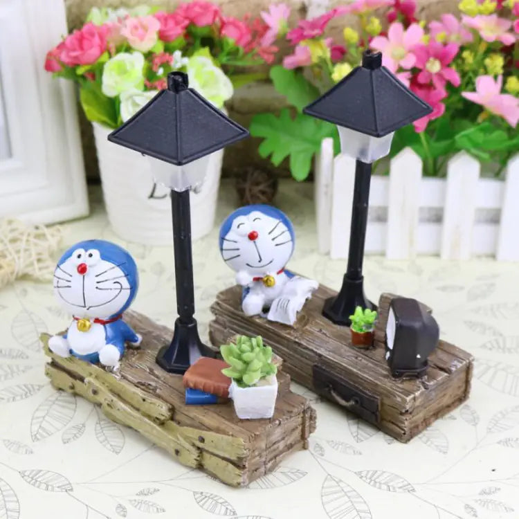 Resin Street Lamp, Doreamon LED Night Light Decor