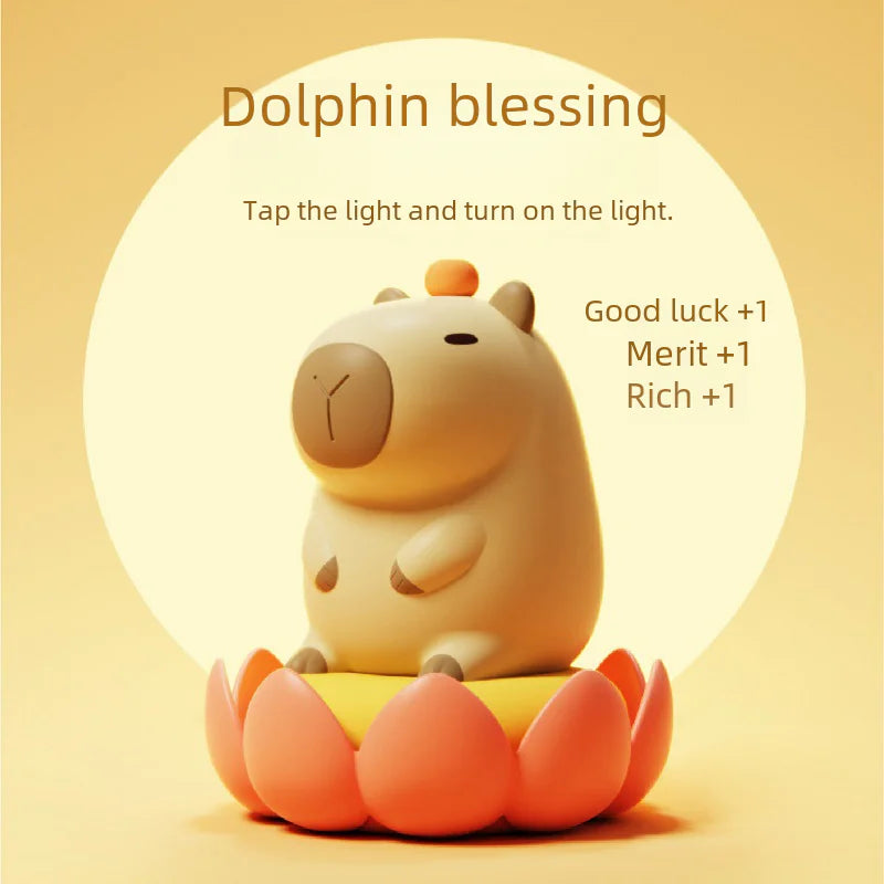 Guinea Pig Night Light - USB Silicone Lotus Design