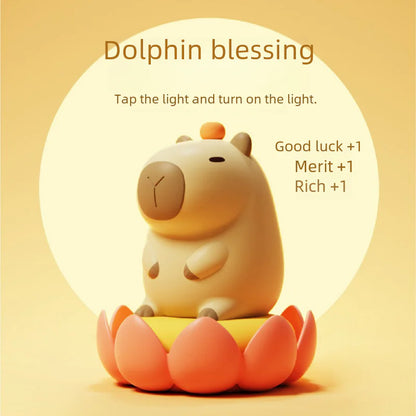 Guinea Pig Night Light - USB Silicone Lotus Design