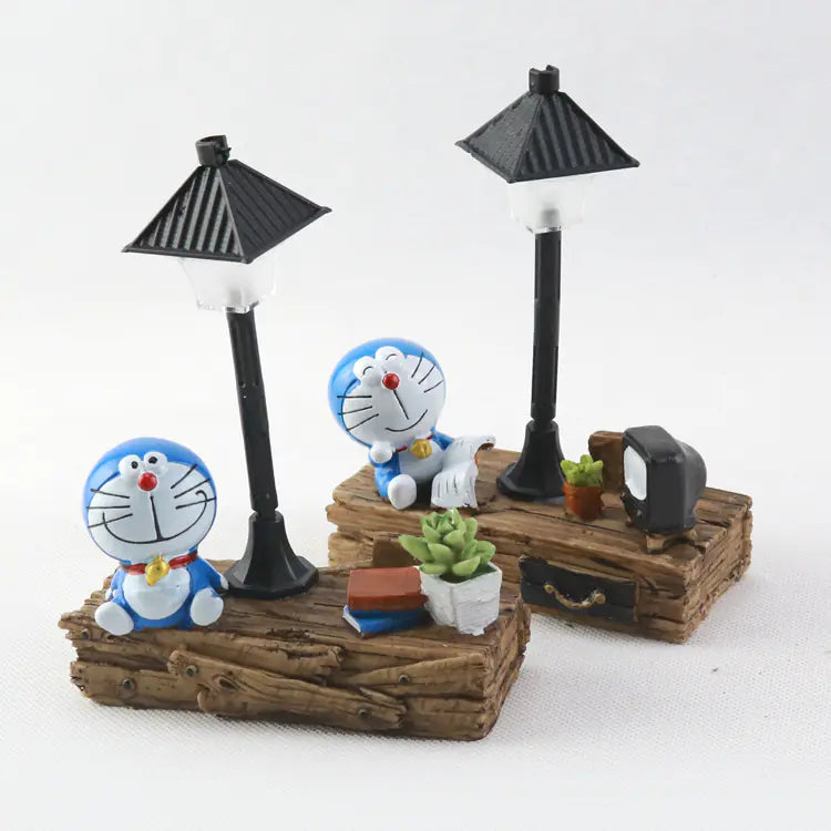 Resin Street Lamp, Doreamon LED Night Light Decor